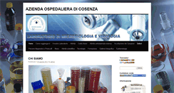 Desktop Screenshot of laboratoriovirologiacs.it